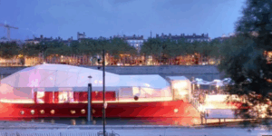 péniche La Plateforme Lyon quais du Rhone